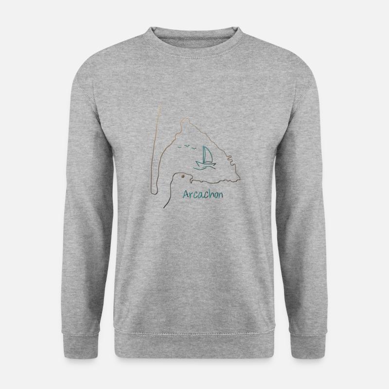 BA-Karte - Unisex Pullover - Weißgrau meliert