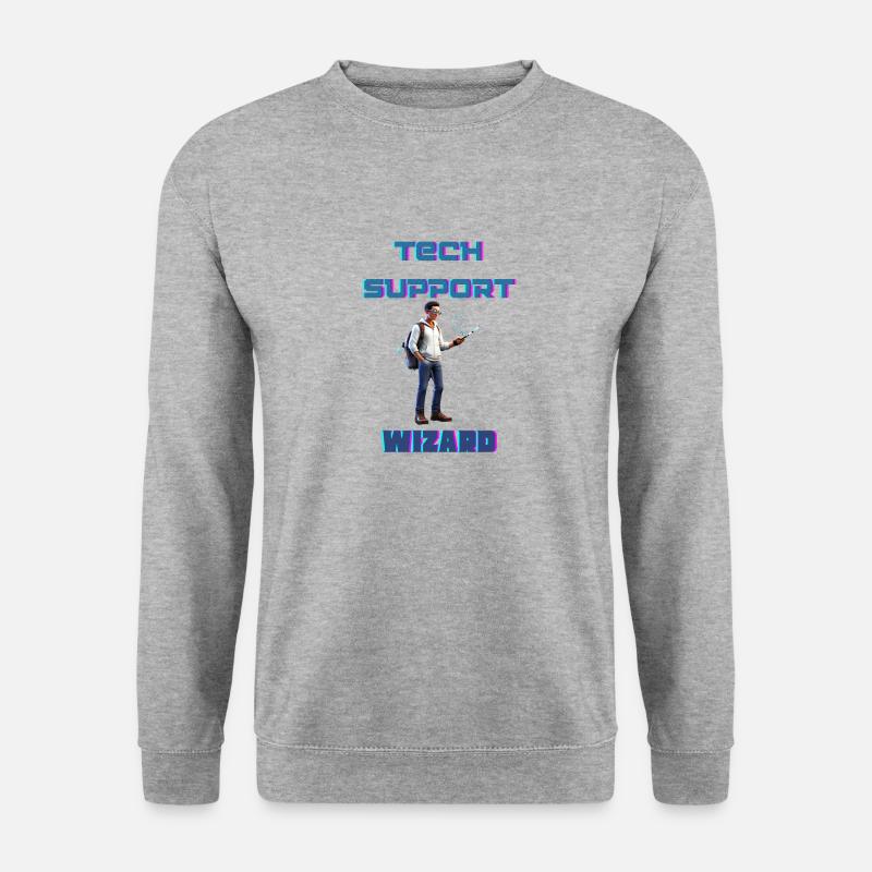 Tech Support Wizard - Unisex Sweatshirt - salt & pepper