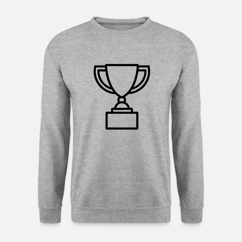 Trophäe - Unisex Pullover - Weißgrau meliert