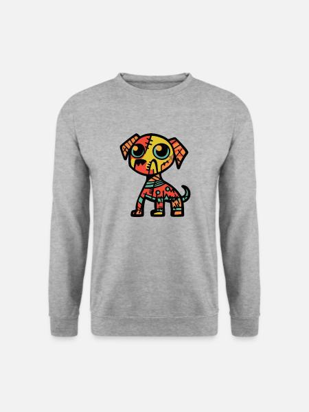 Dog Halloween Symbol Zombie - Unisex Sweatshirt - salt & pepper