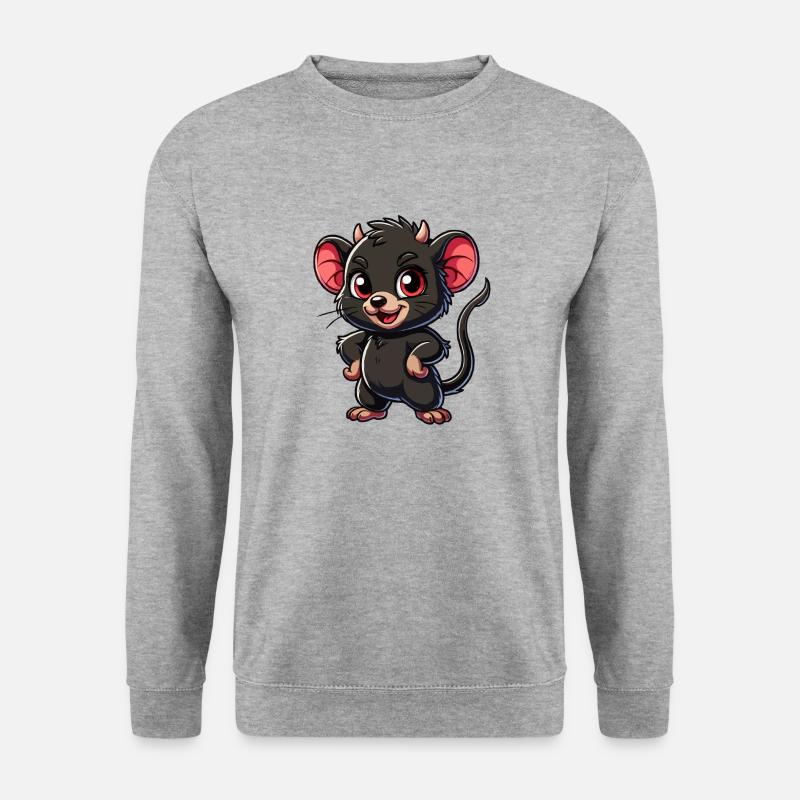 Tasmanisches Teufelskind - Unisex Pullover - Weißgrau meliert
