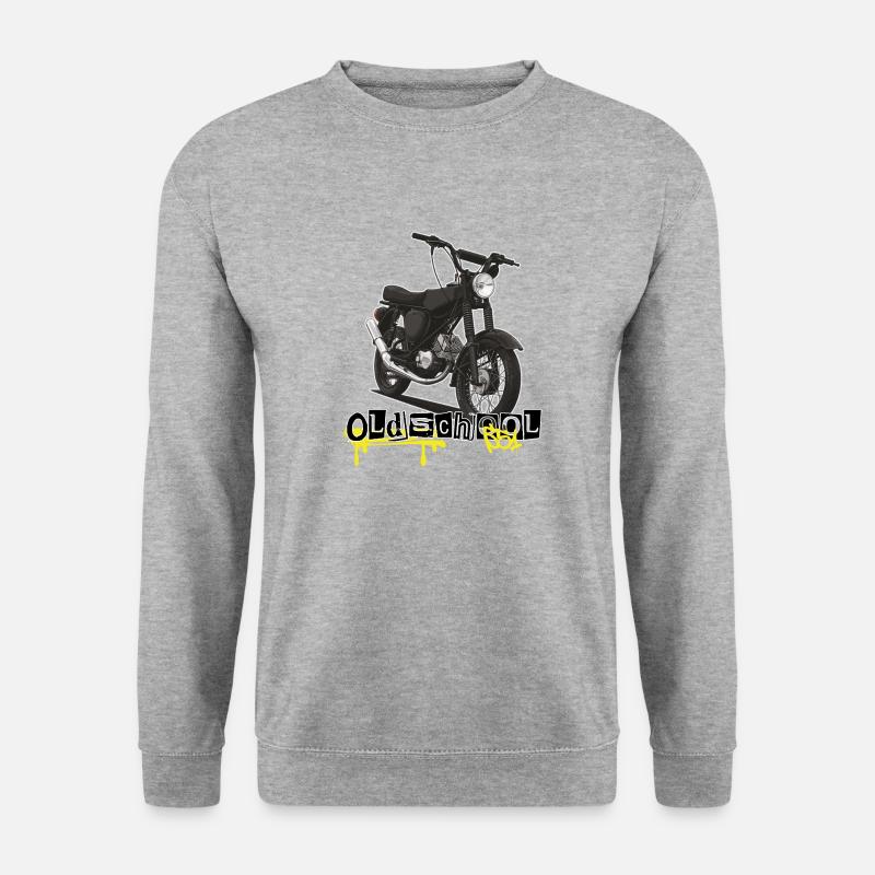 S51 (black) // Illustration - Unisex Pullover - Weißgrau meliert