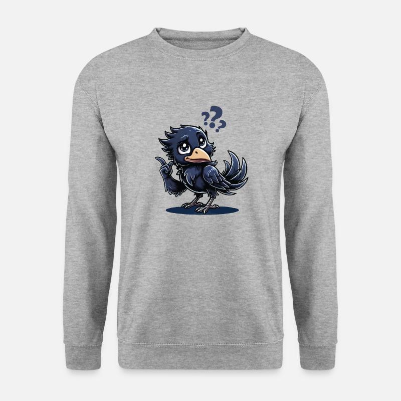 rabe comic - Unisex Pullover - Weißgrau meliert