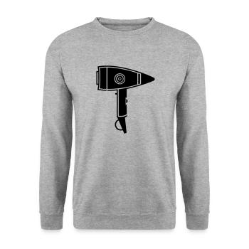 Föhn - Unisex Pullover - Weißgrau meliert - Vorne - Alina (178cm) & Michal (187cm)