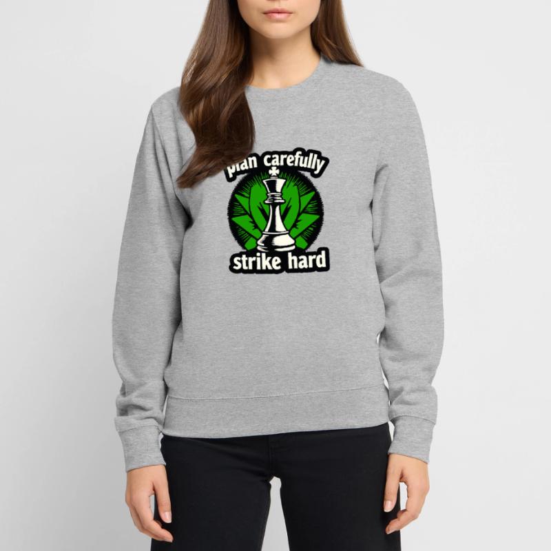 Le plan Schach frappe fort Sweat-shirt Unisexe