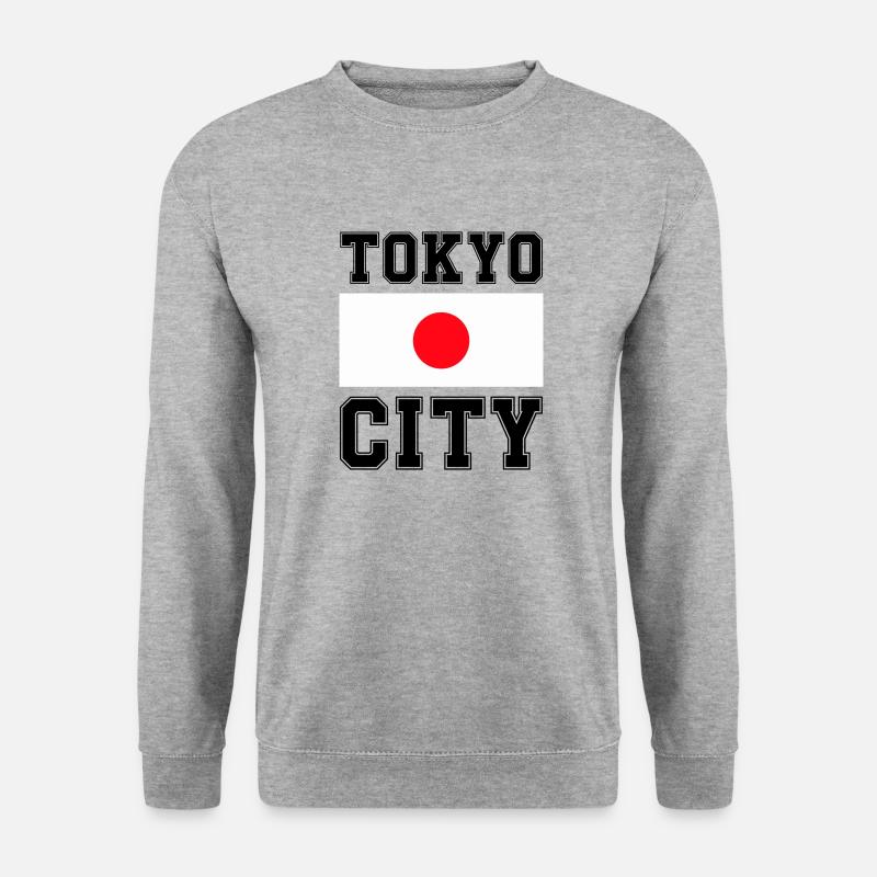 tokyo city japan - Unisex Pullover - Weißgrau meliert