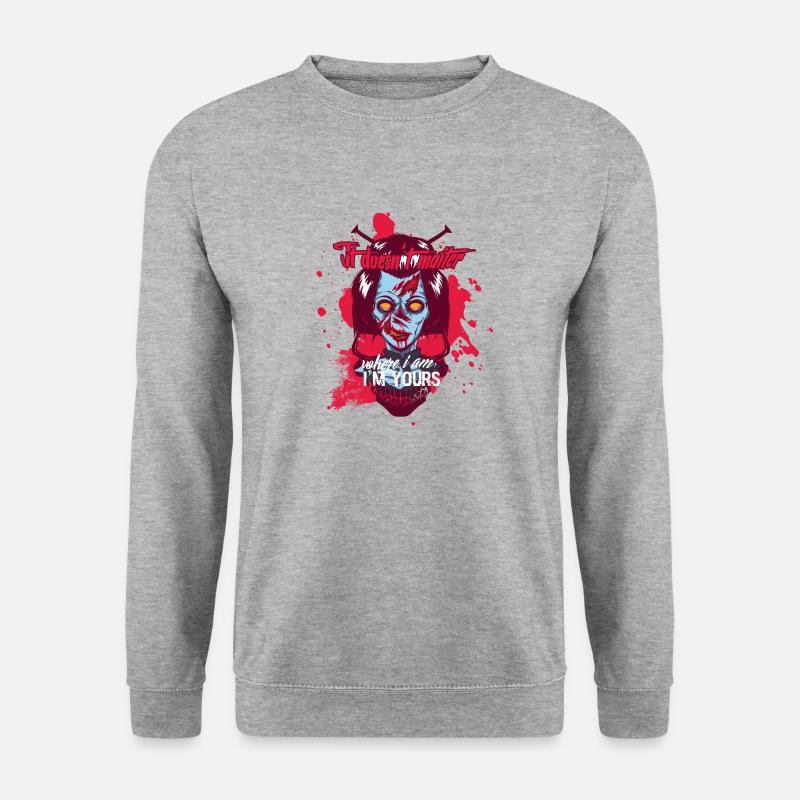 Ich gehöre dir - Unisex Pullover - Weißgrau meliert