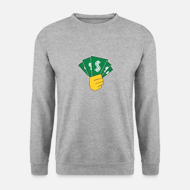Money - Unisex Pullover - Weißgrau meliert