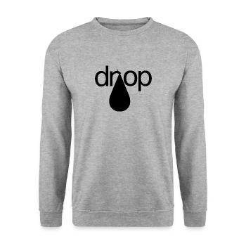 The water is dripping, the plumber calls, Fashion - Unisex Sweatshirt - salt & pepper - Front - Alina (178cm) & Michal (187cm)