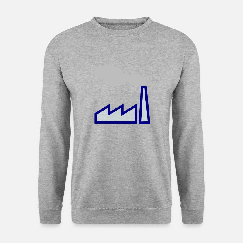 Industrie! Geschenk Idee Geschenkidee - Unisex Pullover - Weißgrau meliert