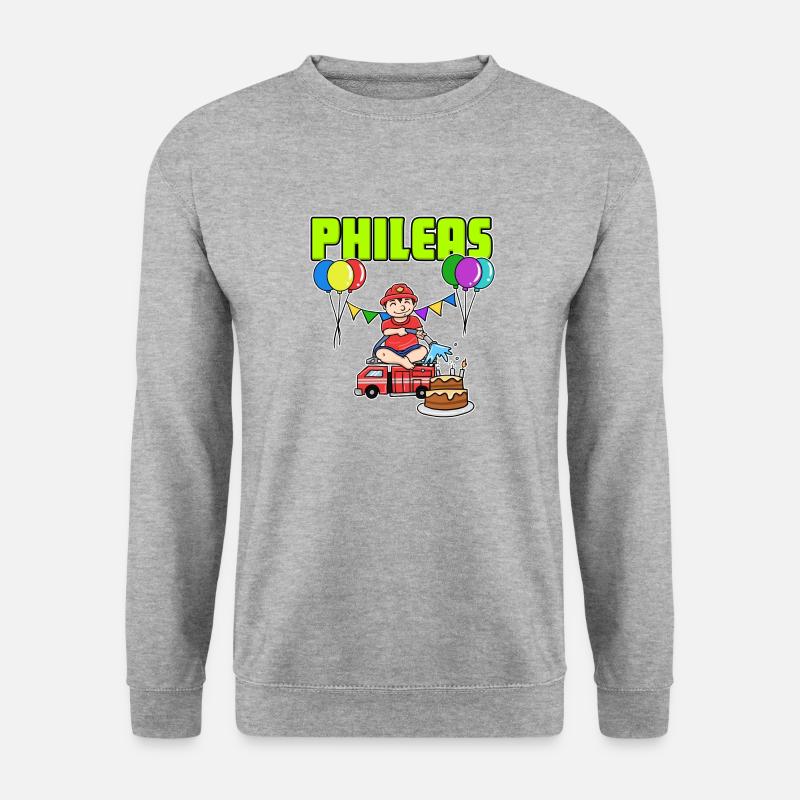 Fire Department Phileas Gift - Unisex Sweatshirt - salt & pepper