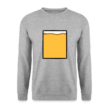 Bier Alkohol Schnap Party - Unisex Pullover - Weißgrau meliert - Vorne - Alina (178cm) & Michal (187cm)