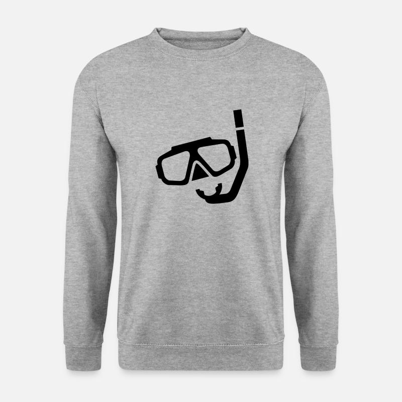 Tauchen - Unisex Pullover - Weißgrau meliert