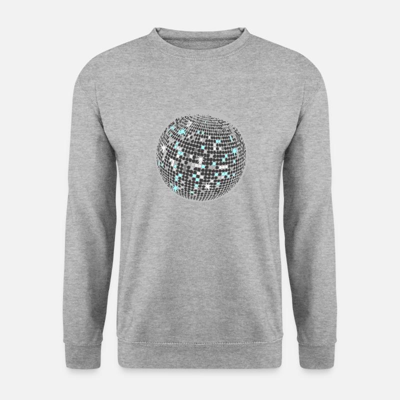Disco Kugel - Unisex Pullover - Weißgrau meliert