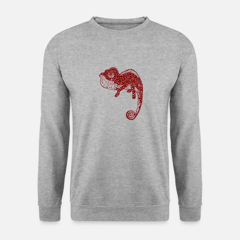 Chameleon - Unisex Pullover - Weißgrau meliert