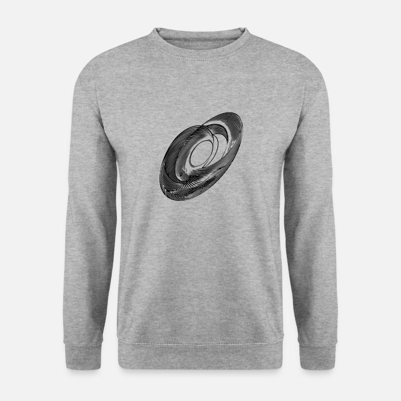 Geometric Circle Ellipses Lines - Unisex Sweatshirt - salt & pepper