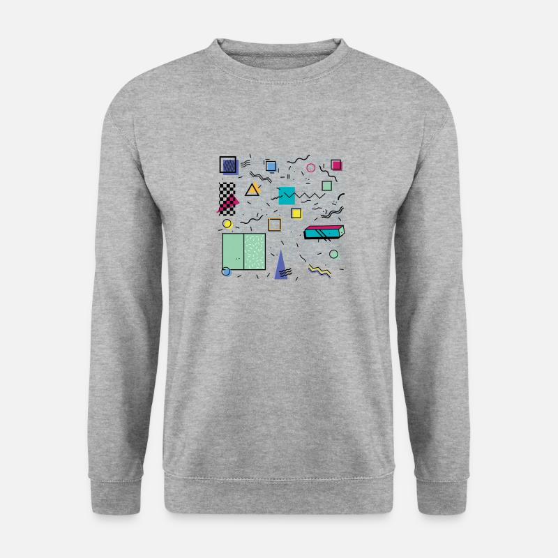 Eldram's Eighties Abstract 01 - Unisex Sweatshirt - salt & pepper