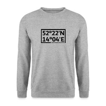 Fürstenwalde/Spree coordinates - Unisex Sweatshirt - salt & pepper - Front - Alina (178cm) & Michal (187cm)