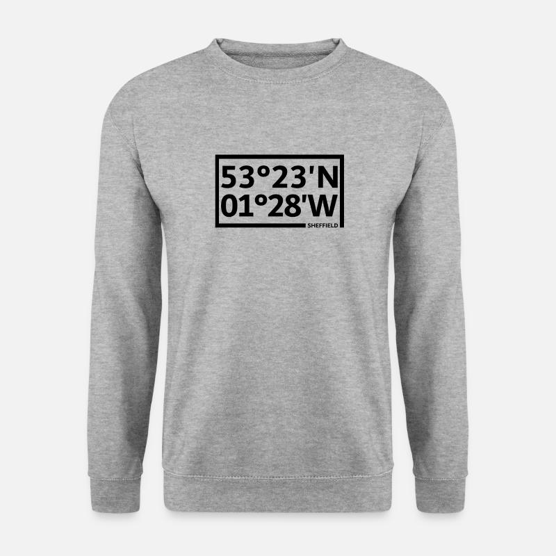 Sheffield coordinates - Unisex Sweatshirt - salt & pepper