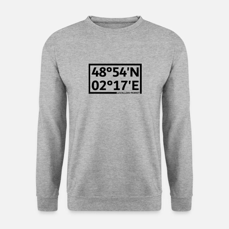 Levallois-Perret coordinates - Unisex Sweatshirt - salt & pepper