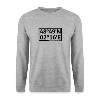 Issy-les-Moulineaux coordinates - Unisex Sweatshirt - salt & pepper - Front - Alina (178cm) & Michal (187cm)