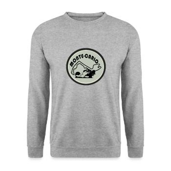 CIRCUIT AUTOMOBILE DE MONTE-CARLO - Sweat-shirt Unisexe - gris chiné - Devant - Alina (178cm) & Michal (187cm)