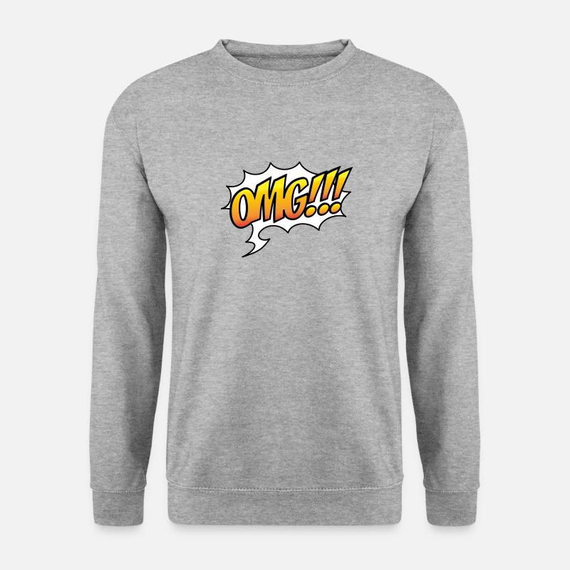 OMG! - Unisex Pullover - Weißgrau meliert