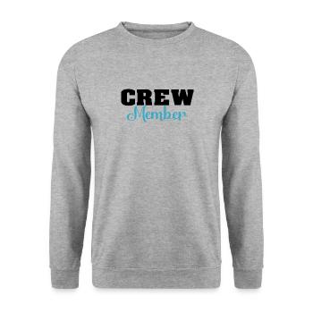 Crew Members - Unisex Sweatshirt - salt & pepper - Front - Alina (178cm) & Michal (187cm)