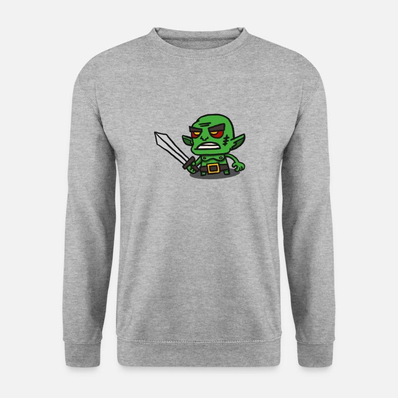 Ork - Unisex Pullover - Weißgrau meliert