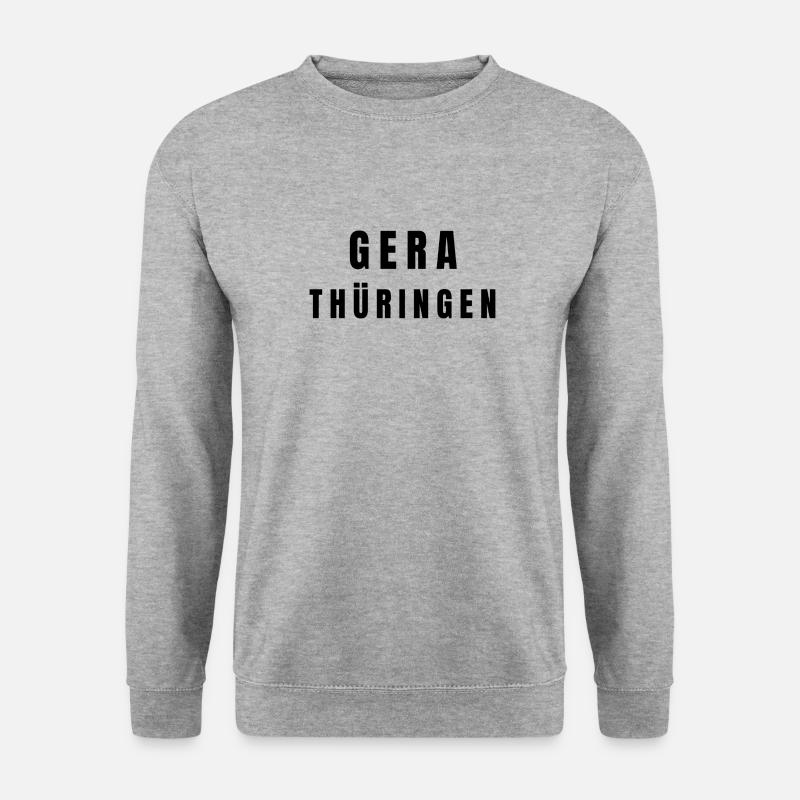 Gera, Thuringe - Sweat-shirt Unisexe - gris chiné