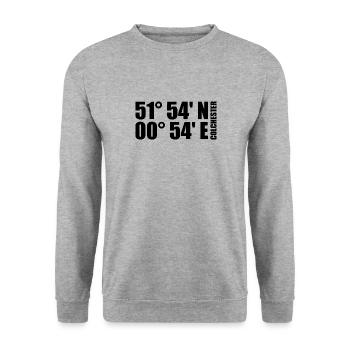 Coordonnées de Colchester - Sweat-shirt Unisexe - gris chiné - Devant - Alina (178cm) & Michal (187cm)