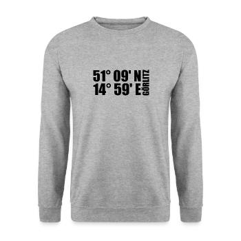 Görlitz coordinates - Unisex Sweatshirt - salt & pepper - Front - Alina (178cm) & Michal (187cm)