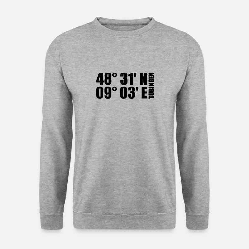 Tübingen Coordinates - Unisex Sweatshirt - salt & pepper