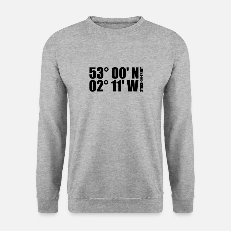 Stoke-on-Trent coordinates - Unisex Sweatshirt - salt & pepper
