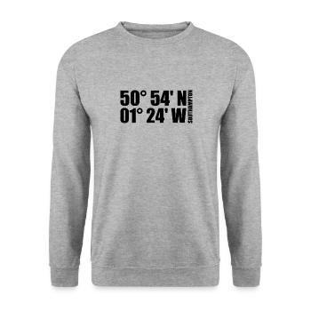 Southampton Coordinates - Unisex Sweatshirt - salt & pepper - Front - Alina (178cm) & Michal (187cm)