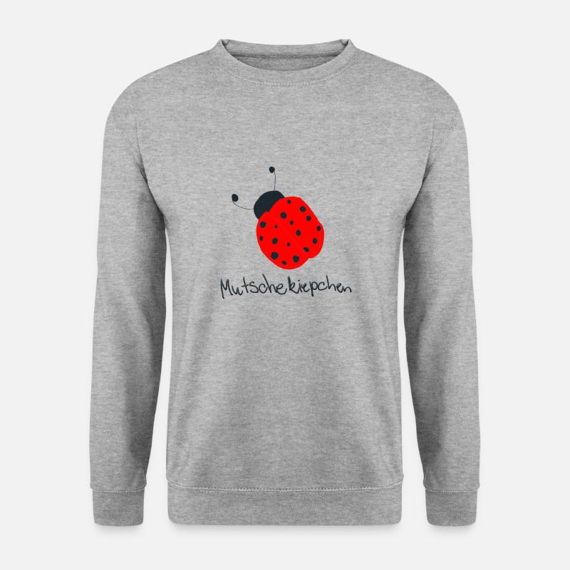sächsischer marienkäfer - Unisex Pullover - Weißgrau meliert