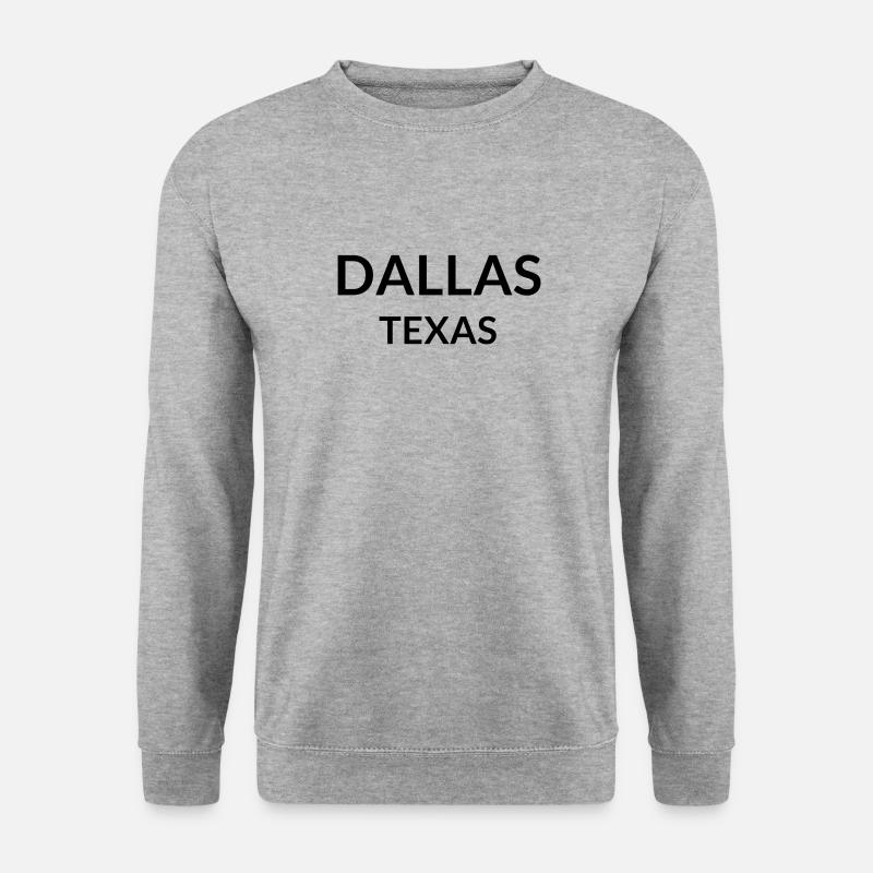 Dallas Texas USA - Unisex Pullover - Weißgrau meliert