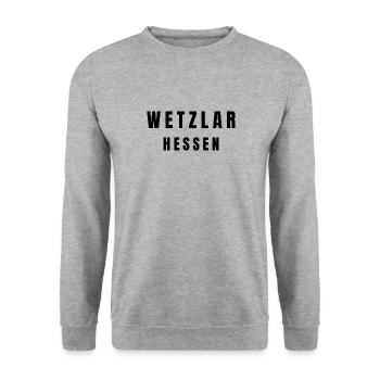 Wetzlar Hesse - Unisex Sweatshirt - salt & pepper - Front - Alina (178cm) & Michal (187cm)