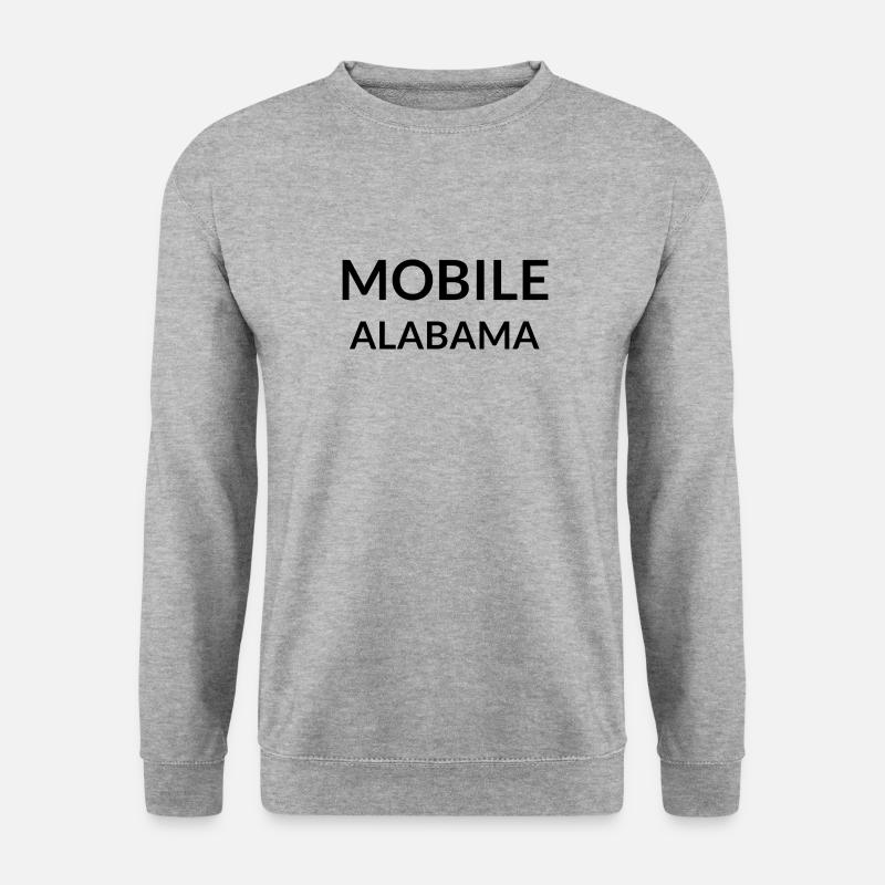 Mobile Alabama USA - Unisex Pullover - Weißgrau meliert