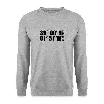 Coordonnées Albacete - Sweat-shirt Unisexe - gris chiné - Devant - Alina (178cm) & Michal (187cm)