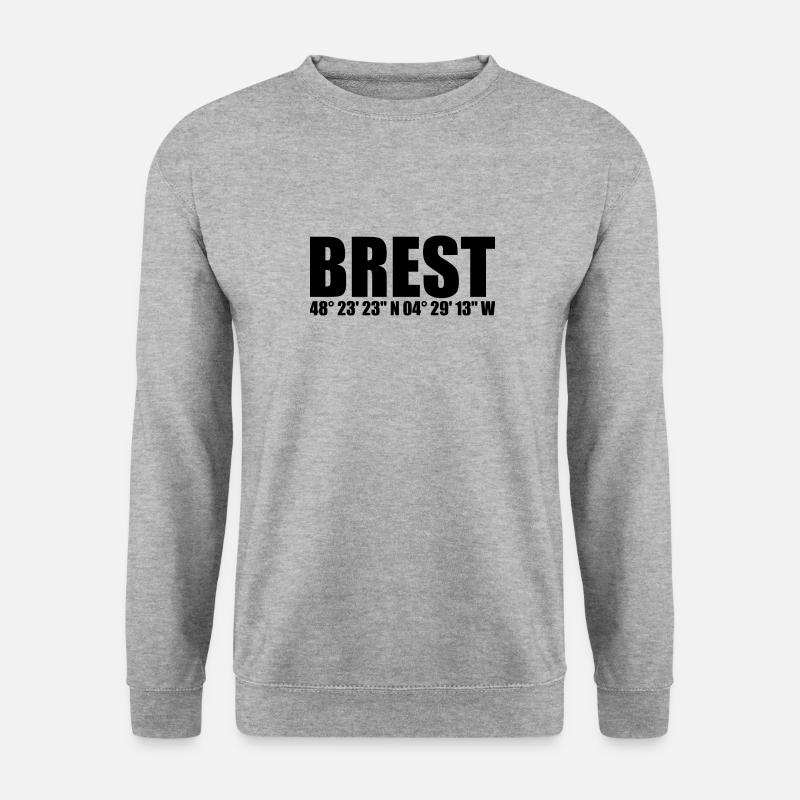 Brest Coordinates - Unisex Sweatshirt - salt & pepper