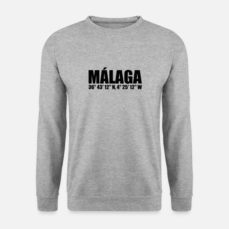 Malaga Coordinates - Unisex Sweatshirt - salt & pepper