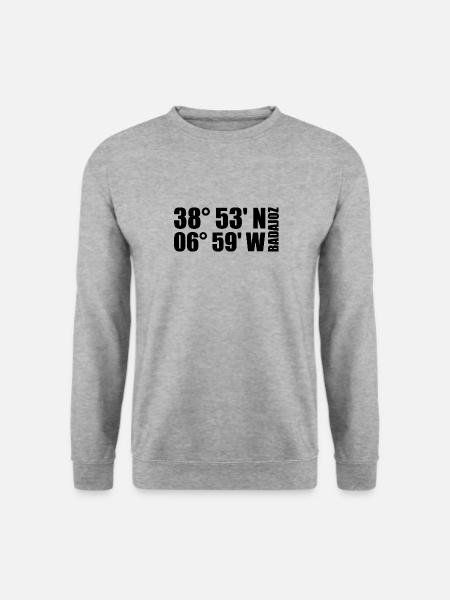 Coordonnées de Badajoz - Sweat-shirt Unisexe - gris chiné