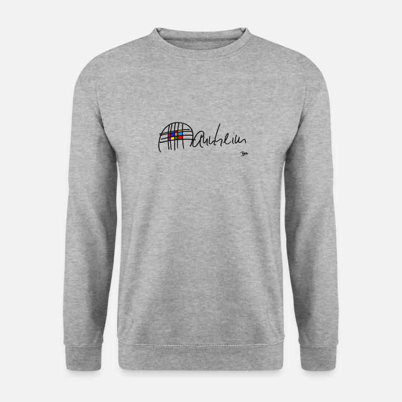 Mannheim - Unisex Pullover - Weißgrau meliert