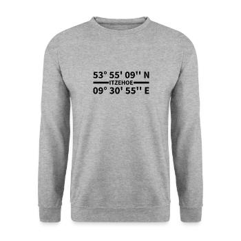 Itzehoe coordinates - Unisex Sweatshirt - salt & pepper - Front - Alina (178cm) & Michal (187cm)