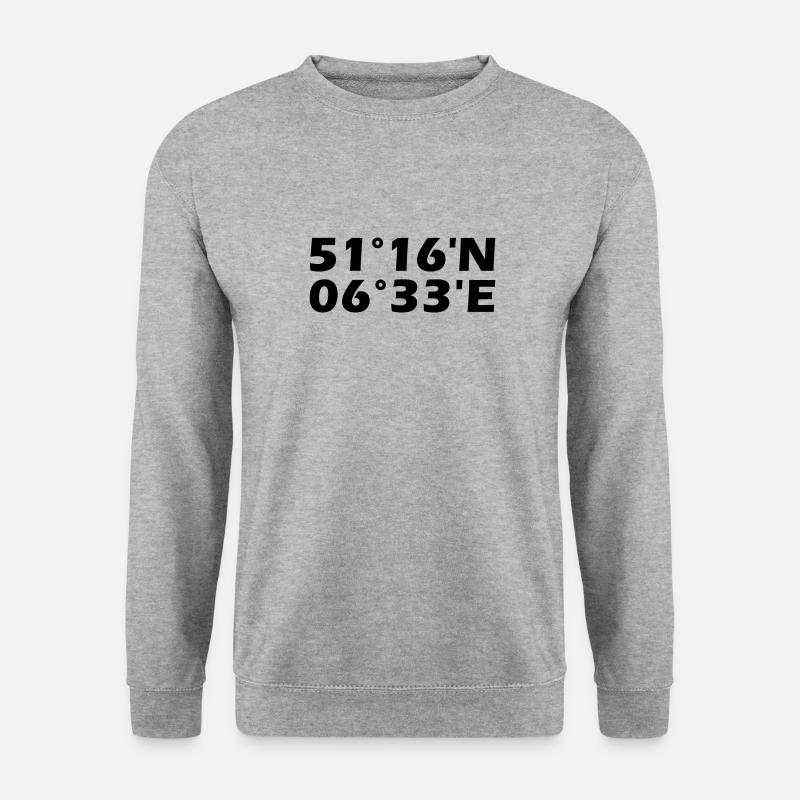 Coordonnées de Willich - Sweat-shirt Unisexe - gris chiné
