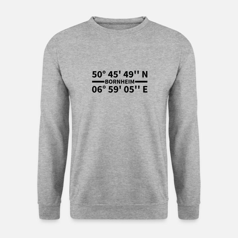 Coordonnées de Bornheim - Sweat-shirt Unisexe - gris chiné