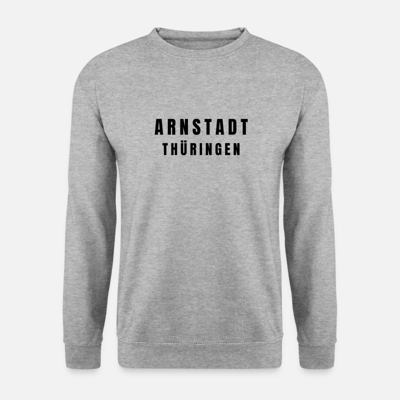 Arnstadt Thüringen - Unisex Pullover - Weißgrau meliert