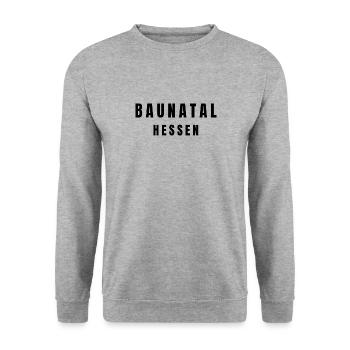 Baunatal Hesse - Sweat-shirt Unisexe - gris chiné - Devant - Alina (178cm) & Michal (187cm)