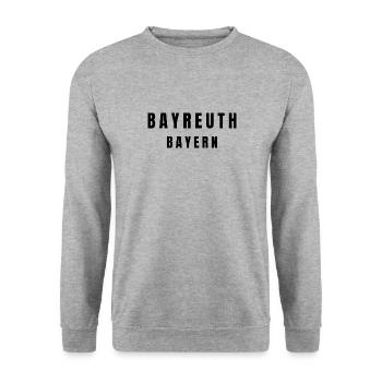 Bayreuth Bavière - Sweat-shirt Unisexe - gris chiné - Devant - Alina (178cm) & Michal (187cm)